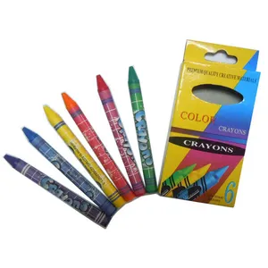 6 lápis de cor pode ser personalizado não tóxico pintura crianças aquarela Art Bright Crayons