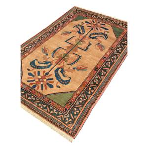 Tapis en laine noué à la main Aalam Gold Pae-5065, design floral classique, grand rectangle pour usage domestique - pour salon ou chambre à coucher - Product Image 2