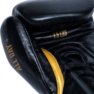 Premium Quality Custom Made Lace-Up Boxing Training <b>Gloves</b> Genuine Cowhide Leather Anti-UV Full Finger Lightweight <b>Moisture</b> - Product Image 4