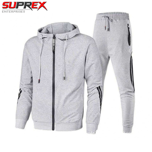 Suprex Enterprises New Fashion Men's Tracksuit Spring Autumn Zipper Sweatshirts Sweatpants Two-Piece Suit <b>Jacket</b> Windproof - Product Image 3