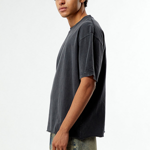 Boxy Fit Streetwear en coton biologique personnalisé DTG sérigraphie numérique fabricant de t-shirts de haute qualité - Product Image 2