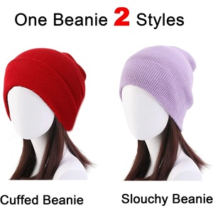 Luxury Soft Winter <b>Wool</b> <b>Beanie</b> Hat Wholesale Breathable and Warm Winter Cap for Fashion and Function - Product Image 5