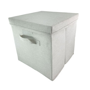 <b>Boxes</b> Fabric <b>Storage</b> Baskets With Rope Handles for Wardrobe Clothes <b>Collapsible</b> Large Fabric <b>Storage</b> Cube - Product Image 5