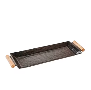 Plateau de service en forme de rectangle de conception antique haut de gamme moderne fait à la main forte demande pour une décoration agréable pour la maison et les hôtels - Product Image 1