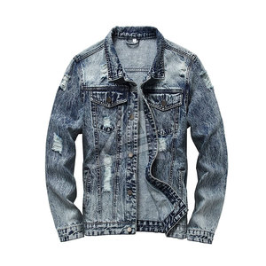Best Selling Men's Long Jeans <b>Jacket</b> Breathable Comfortable <b>Lightweight</b> Quick Dry 100% Cotton Winter New Condition - Product Image 1