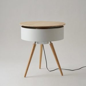 Muebles de mesa clásicos para el hogar, mesa de centro de Color marrón con forma redonda de madera moderna, para Hotel y sala de estar - Product Image 6