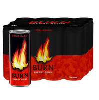 Boisson énergisante Burn 250 ml, boisson gazeuse prête à boire pour la vente au détail et en gros