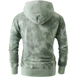 2025 hiver hommes nouvelle mode 100% coton à capuche à manches longues couleur unie lâche rue décontracté polaire lavé à capuche pour unisexe - Product Image 2