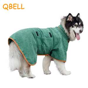 Albornoz para Mascotas Qbellpet, Ropa <span class=keywords><strong>de</strong></span> Secado Rápido para Perros, Toalla Envolvente para Todo el Cuerpo, Abrigo Grueso <span class=keywords><strong>de</strong></span> Microfibra para <span class=keywords><strong>Baño</strong></span>, Ropa para Mascotas - Product Image 1