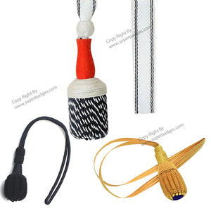 Nœud de sabre cérémoniel sur mesure en gros, élégant, de haute qualité, en fil de bullion, tailles, couleurs, impression de logo, option OEM - Product Image 5