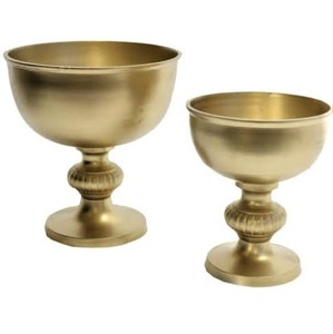 Cuenco de fruta de pedestal de metal moderno personalizado, Serie de vajilla de diseño clásico - Product Image 1