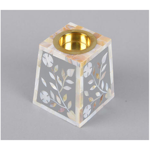 MOP incrustation Bakhoor brûleur d'encens incrustation d'os de bois Ramadan Eid cadeau mère perle Mubkhar Medkhan Bakhoor brûleur vacances spéciales - Product Image 5
