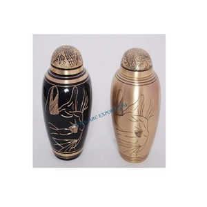 Urnas y macetas para cenizas duraderas de Metal chapado en oro y gris, macetas decorativas de ataúd funerario hechas a mano, precio asequible - Product Image 2