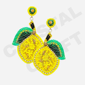 American USA Flag Dangle Earrings New Arrival Cross-Border Handmade Beads Gold Trendy Creative for Parties Christian Style - Product Image 3