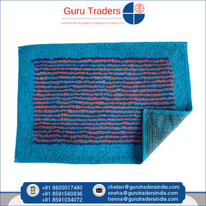 Suministro directo de fábrica de Material de algodón 100% de calidad superior Patrón de rayas horizontales Fácil de limpiar y mantener Alfombra de baño - Product Image 3