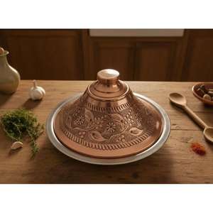 Productos de Cobre Marroquíes Hechos a Mano, Artesanía Tradicional, Decoración para el Hogar, Utensilios de Cocina, Artículos Metálicos Decorativos, Idea de Regalo Única - Product Image 1