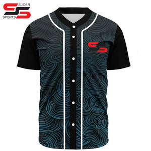 Haute qualité personnalisé 2025 rétro Cub neutre maillots de Baseball vendre des chemises à manches courtes de Baseball vierges - Product Image 1