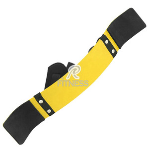 Sangle de musculation réglable antidérapante en aluminium et cuir avec logo personnalisé, robuste, pour la musculation - Product Image 1