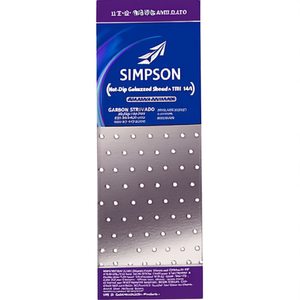 SIMPSON STRONG TIE Láminas Perforadas Galvanizadas por Inmersión en Caliente EN 14545 NP 20/60/140 VPE 50 Productos de Acero Galvanizado - Product Image 3
