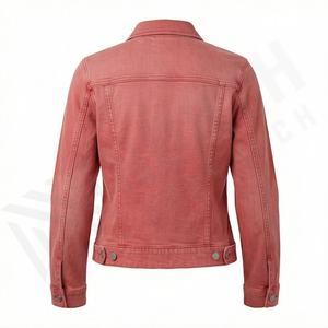 Custom Made Women <b>Canvas</b> Denim Jacket Eco Friendly Breathable Cotton Filling Wholesale Rate Perfect Styling Autumn Winter - Product Image 2