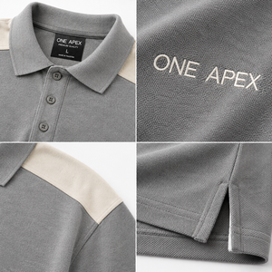 Camiseta ONE APEX para Hombre, Corte Regular, Algodón Premium Transpirable, Color Gris, Estilo Urbano, Casual, para Golf - Product Image 6