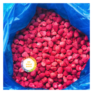 Fraises lyophilisées biologiques, collations saines au goût sucré et acidulé, sans OGM, fruits confits, fruits secs naturels sous vide - Product Image 5