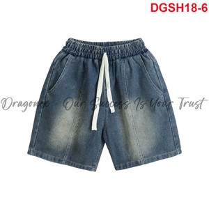 [COLECCIÓN CALIENTE] Sort Jeans Shorts Hombres Por encima de la rodilla 4 Way Stretch Dragonex Cintura Adecuado Street Style Dynamic Beach Fashion - Product Image 5