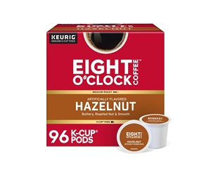 Café Eight O'Clock Noisette, dosettes individuelles Keurig K-Cup, dosettes de café aromatisées torréfaction moyenne, 96 unités - Product Image 1