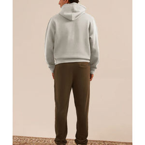 เสื้อกันหนาวมีฮู้ดสำหรับผู้ชายโอเวอร์ไซส์ผ้าคอตตอนเพิ่มความอบอุ่นโลโก้ตามสั่งแนวสตรีท - Product Image 3