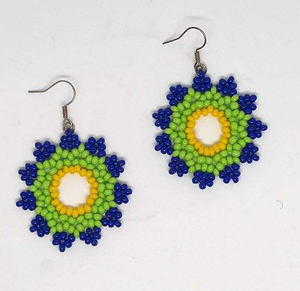 Top vente mode boucle d'oreille à la main bijoux ethniques perlé gland boucles d'oreilles pour les femmes en vente - Product Image 1