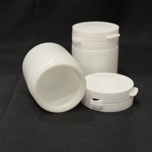 HDPE Plastic <b>Bottle</b> Set Crew Cap 23-50ml for Medicines Chemicals White Color Durable Customizable Printing Lightweight APS C0374 - Product Image 3