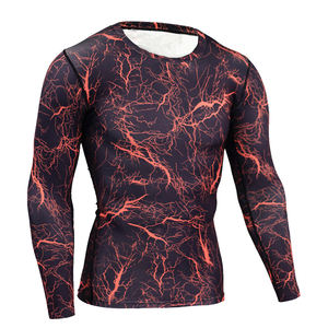 Camiseta estampada de manga corta holgada de algodón 100% para hombre, de artes marciales, transpirable, transpirable, de secado rápido, para BJJ MMA - Product Image 5