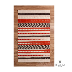 Indian Supplier of Top Selling 100% Cotton Handwoven Floor <b>Rugs</b> Area <b>Rugs</b> & Sets at Cheap Price - Product Image 2