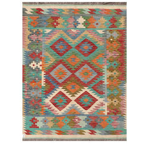 Tapis Kilim Maimana Afghanistan 201 x 152 cm Ensemble de tapis - Product Image 1