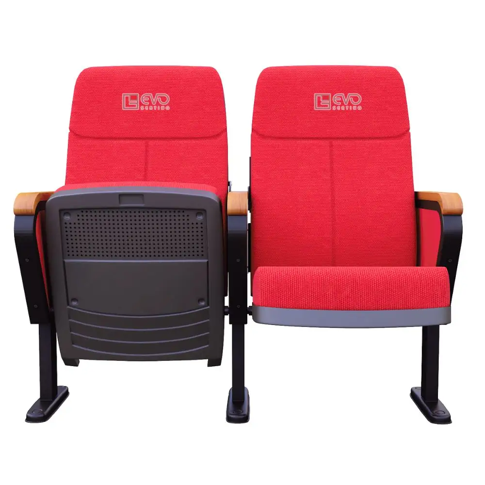 Penjualan langsung dari pabrik furnitur teater penutup PP kursi kuliah lapisan tiga kursi EVO1201W dengan papan tulis