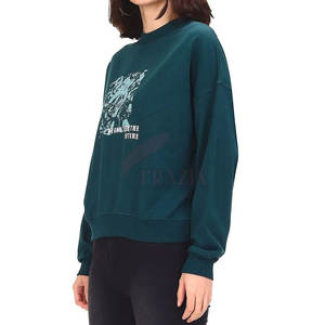 Sweatshirts surdimensionnés pour femmes avec manches longues Sweatshirts d'hiver en coton et polyester - Product Image 5