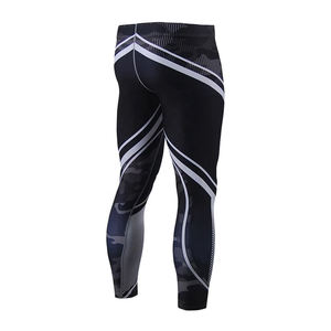 Leggings de yoga unisexe motif solide d'entraînement de course à pied chaud hiver Spandex/Polyester 220g léger Gym Fitness - Product Image 2