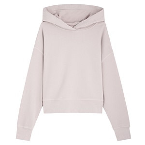 Sweat-shirt à capuche oversize en polaire polyester/coton personnalisé pour femme, avec badge, coupe décontractée, vente en gros OEM - Product Image 1