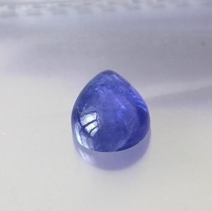 Natural azul tanzanita forma de pera cabujón corte 5x7mm piedra preciosa suelta para joyería India origen Kiran & Sons Gems Co - Product Image 4