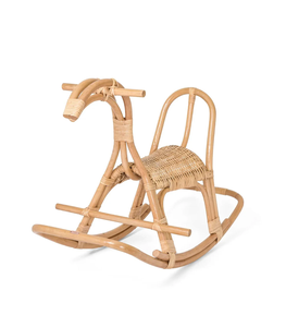 Handmade Rattan <b>Rocking</b> <b>Horse</b> for <b>Kids</b> Natural Bamboo Wicker Toy Chair Eco Friendly Nursery Decor Made in Vietnam - Product Image 2