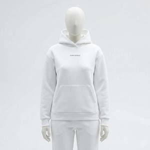 Sudadera con Capucha Personalizable al por Mayor, de Forro Polar, para Invierno, Estilo Urbano para Mujer, Ecológica, Corte Cuadrado, Rígida, con Capucha 3D en la Parte Delantera, de Poliéster/Algodón - Product Image 6