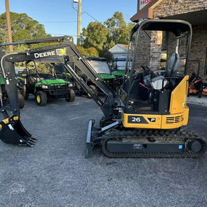 รถขุดขนาดเล็กคุณภาพพรีเมียม Johnn Deerre26P 16 แรงม้า เครื่องยนต์ดีเซล ปั๊มเกียร์ คูโบต้า/เจซีบี ซื้อขายส่ง - Product Image 1