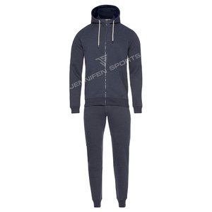 Conjunto de Dos Piezas de Sudadera con Capucha y Cordón Ajustable Estilo Hip Hop para Hombre, Felpa Francesa, 100% Algodón - Product Image 1