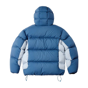 Veste polaire de haute qualité personnalisée OEM pour hommes, manteau coupe-vent d'hiver chaud avec capuche Street Style Patchwork Design - Product Image 4