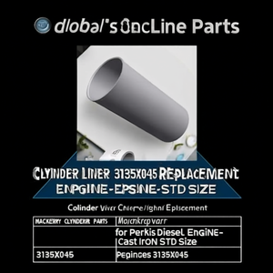 Chemise de cylindre 3135X045 de remplacement pour moteur diesel Perkins - Taille standard en fonte - Product Image 3