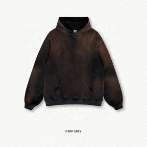 Sudaderas con Capucha y Camisetas de Alta Calidad con Lavado Ácido, Moda para Parejas, Marca de Moda, Ajuste Holgado, Hombros Caídos - Product Image 4