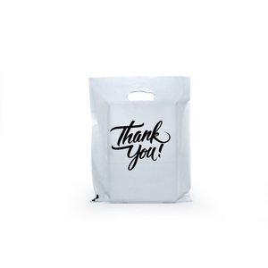 Sac d'emballage en plastique avec logo personnalisé avec poignée sac à provisions découpé pour chaussures/vêtements - Product Image 3