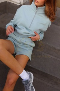 Short de survêtement pour femmes avec poches athlétique course été décontracté short de survêtement cordon taille élastique pantalon court tailles personnalisées - Product Image 5