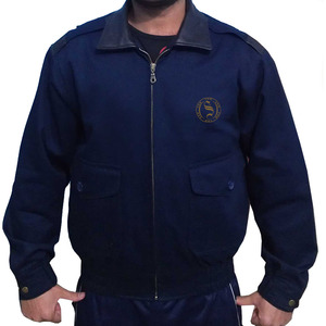 Veste délavée en cuir garnie de vêtements en coton 100% personnalisée OEM pour hommes - Product Image 4