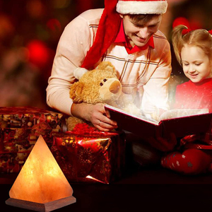 Sel de l'Himalaya naturel fabriqué à la main Mini lampe USB Sel de roche Artisanat avec port de charge - Product Image 6